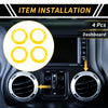 Jeep Wrangler JK JKU AC Vent Dashboard Decoration Rings (2011-2017)