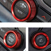 Challenger Charger 3 x AC Radio Switch Trim Ring Knob Covers Red (2015-2020)