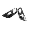 BMW E46 M3 Carbon Fiber Black Front Fog Light Frame Covers (2001-2006)