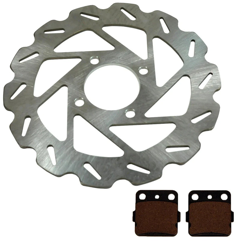 Yamaha Raptor 250 2008-2013 Rear Wave Disc Brake Rotor & Semi-Metallic Pads