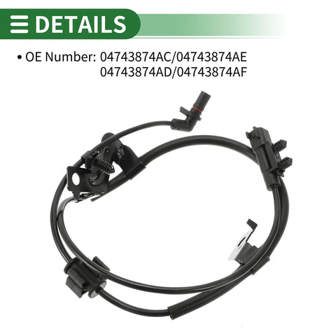 Dodge Journey (2011-2020) - 1 x Right Rear Sensor ABS Wheel Speed Sensor