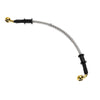 Motorcycle 30cm Brake Clutch Oil Hose Line Silver Tone
