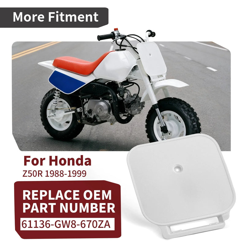 Honda Z50 Z50R Front Number Plate (1988–1999)