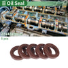 Oil Seal / 27x43x9mm / Seal Ring Rotary Shaft Seal FKM Rubber / 5 x Brown
