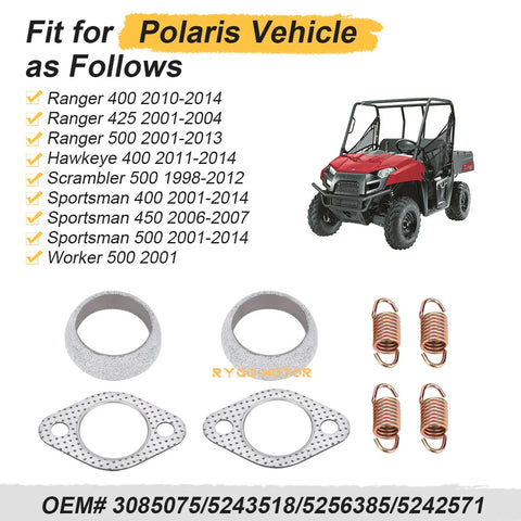 Polaris Sportsman Exhaust Gasket Springs (2001–2014)