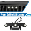Jeep Gladiator JT (2020-2023) Black White LED Front Grille Lights Set