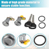 Mazda B2200 (1986-1993) - Silver Tone Black 1 Set Door Lock Cylinder