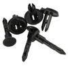 100pcs 6mm Car Bumper Hood Clips Rivets Retainers Fasteners Nylon