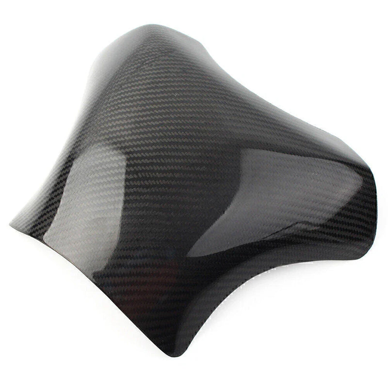 Kawasaki ZX6R Black Carbon Fiber Gas Tank Cover Pad Protector (2005-2006)
