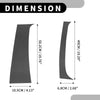 Dodge Ram 1500 (1994-2001) Black Carbon Fiber 4 Pcs Car Pillar Window Trim
