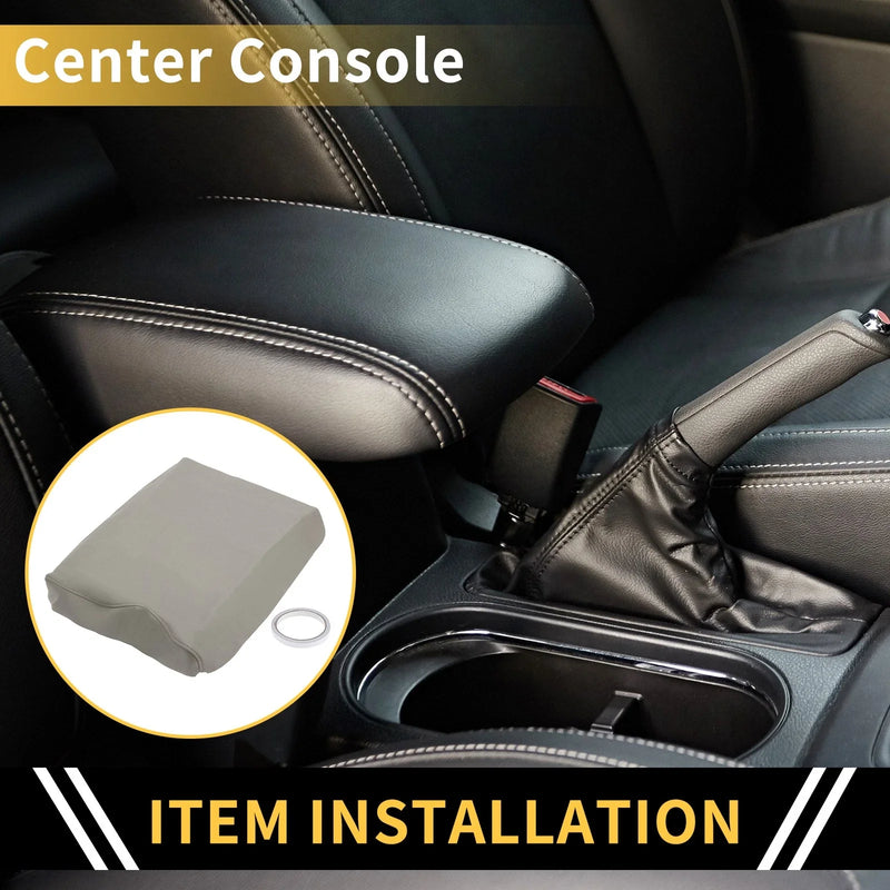 Ford F-150 (2015-2023) Microfiber Leather Center Console Lid Armrest Cover