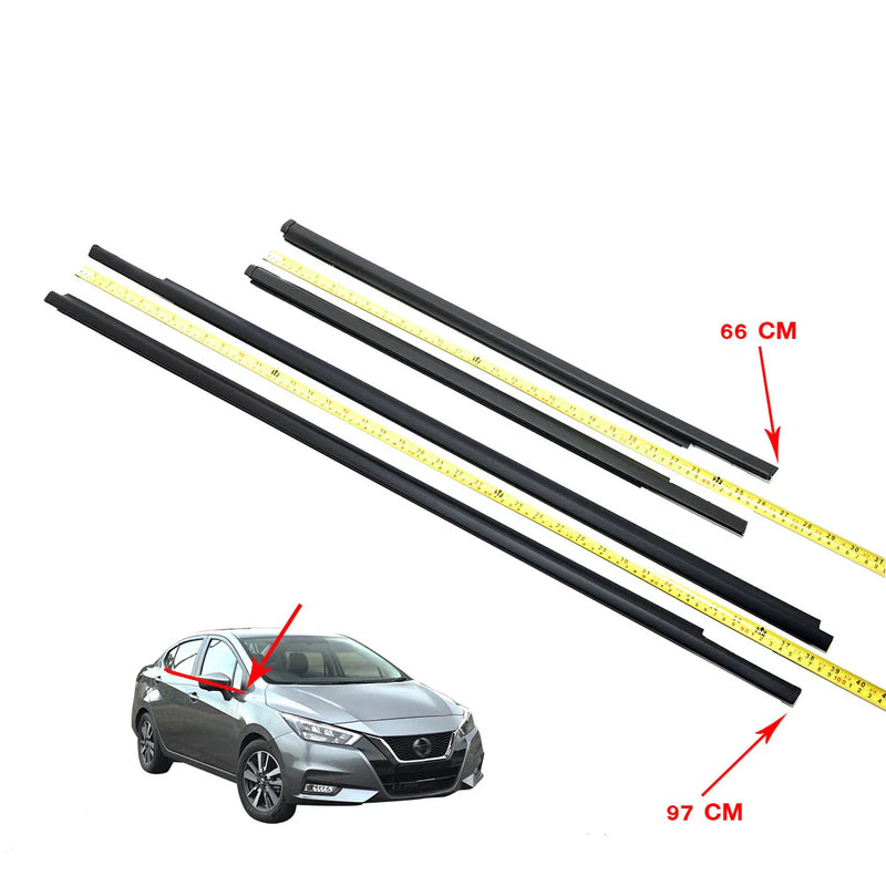 Nissan Almera Versa Sunny N17 2011-2019 Front Rear Door Belt Molding