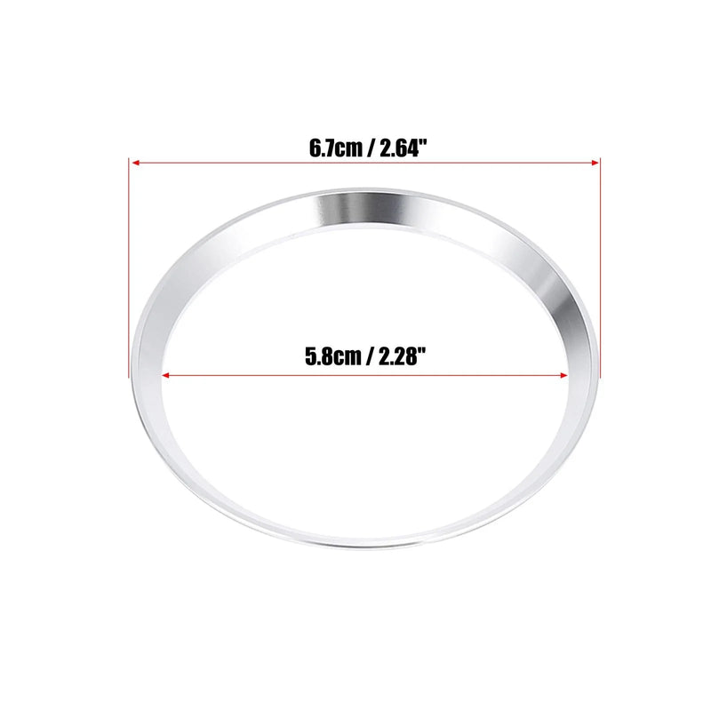 Mercedes Benz C Class Silver Tone Steering Wheel Ring Cover Trim (2015-2023)