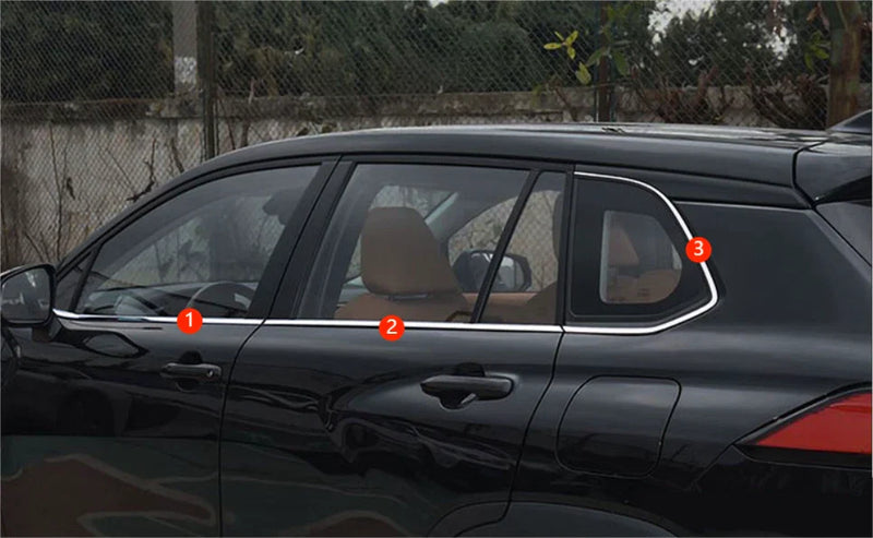 Toyota Corolla Cross Steel Window Molding Cover Trim (2020-2023)