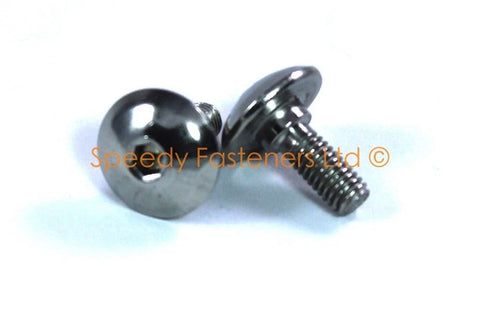 Suzuki 2 x m6 x 16mm Stainless Steel Fairing Fender Bolts + 3mm Shoulder