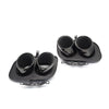Porsche 992 Carrera S (2019-2022) 2 x Black Rear Exhaust Muffler Pipe Tips