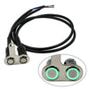 Handlebar Adjustable Mount Waterproof 12V Green LED Motorcycle Switch