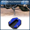 Motorcycle Kickstand Pad 1 Aluminum Alloy Blue