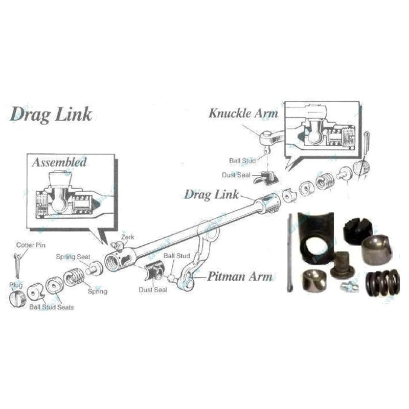 Toyota Hilux 4x4 79-97 Drag Link End Knuckle Repair Kit