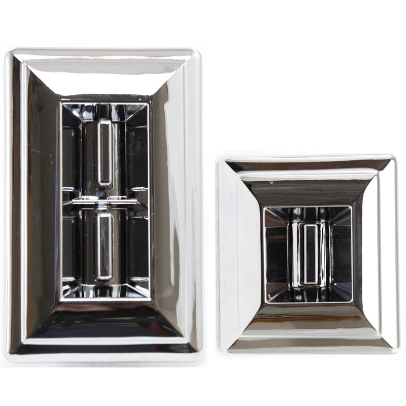 Chrome Power Window Switch Pair Set of 2 for Chevy GMC