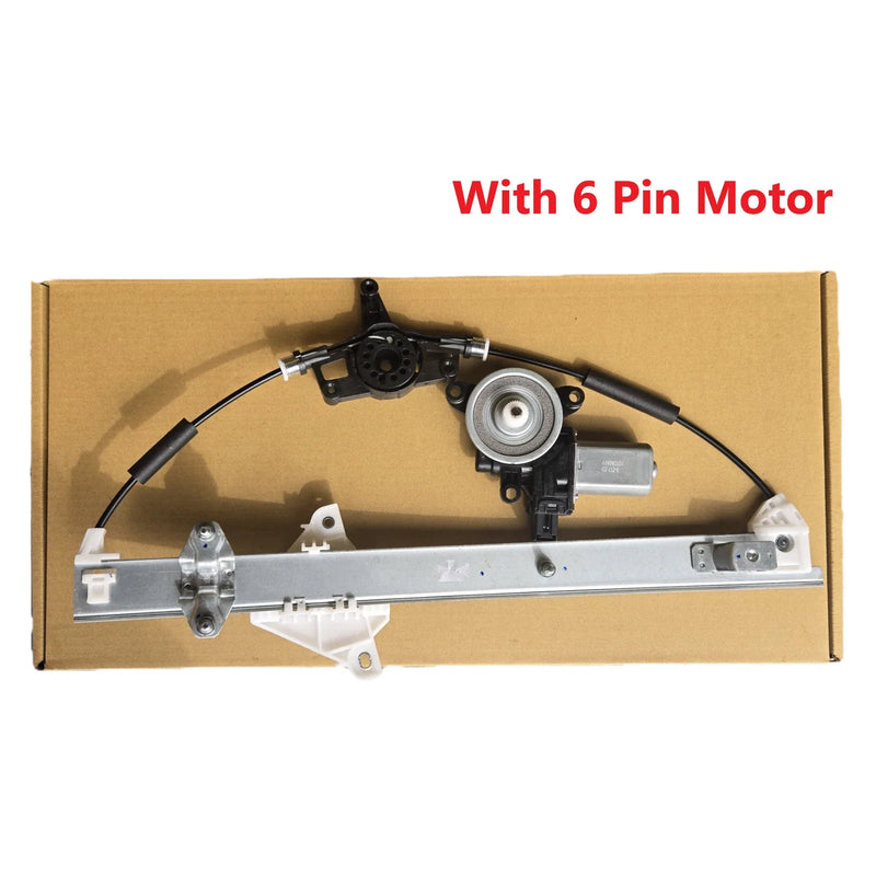 Mazda 2 Front Right Electric Window Regulator W/6 Pin Motor (2014–Current)