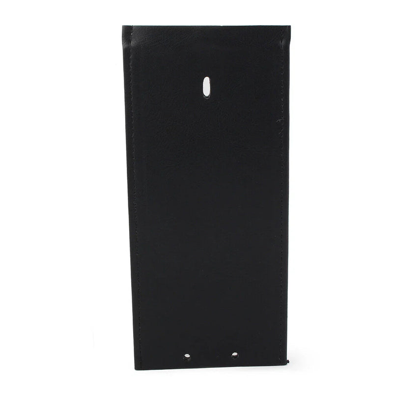 Harley Black Leather Gas Tank Panel Bib (No Design, Smooth)