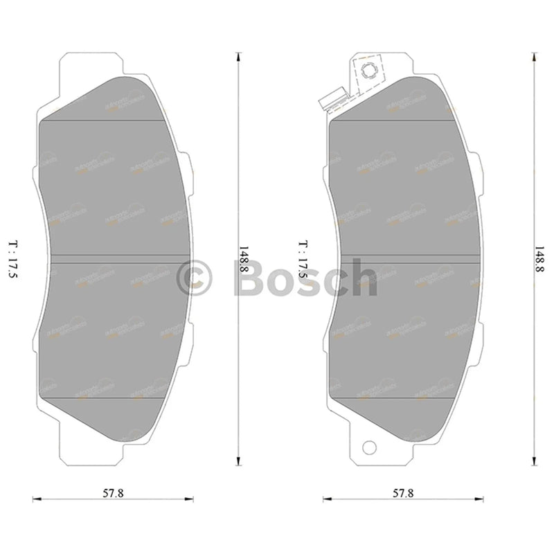 Honda Prelude Wagner 2.2L Front Disc Brake Pad Set (1994 - 2001)