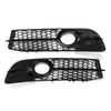 Audi A6 C6 S-line (2005-2011) - Gloss Black Front Fog Light Grille Cover