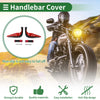 7/8 22mm Motorcycle Hand Grips Cover Kit Hand Grips Rubber Red