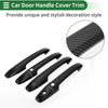 Honda Odyssey 2015-2022 Carbon Fiber Black Car Door Handle Cover Trim