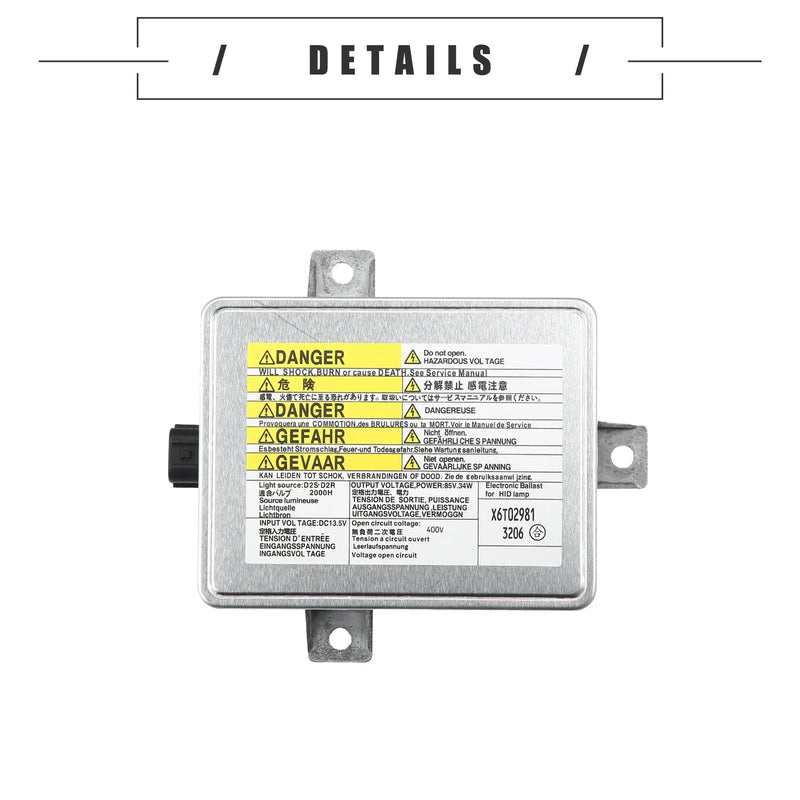 Acura TL Type-S Xenon HID Headlight Ballast Assembly Unit (2006-2012)