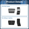 Ford Fiesta (2007-2012) Silver Tone 2 x Foot Accelerator Pedal Covers