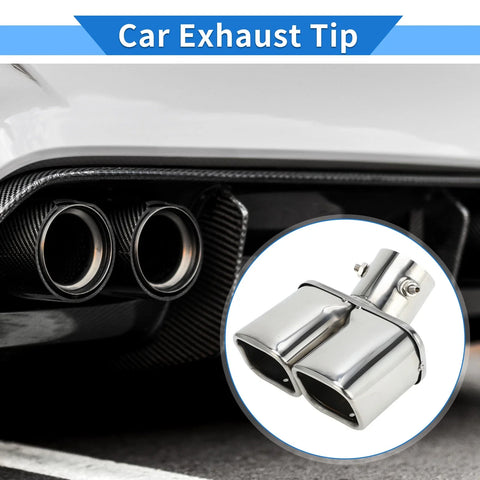 Toyota Raize Square Curved Slant Cut Dual Exhaust Tips 2.4" Inlet (2020-2023)