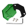 Honda - Black Green Aluminum Alloy Motorcycle Kickstand Pad