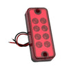 Truck Trailer RV Camper 4 x Red & Amber LED Side Marker Indicator Lights