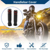 23 x 23 mm Motorcycle Hand Grips Cover Aluminum Alloy Handlebar Grips Black Red