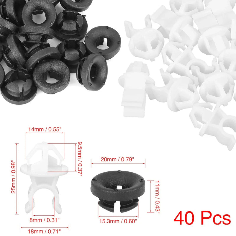 Honda Accord CRV Civic City 40pcs Car Hood Prop Rod Clips (2003-2023)