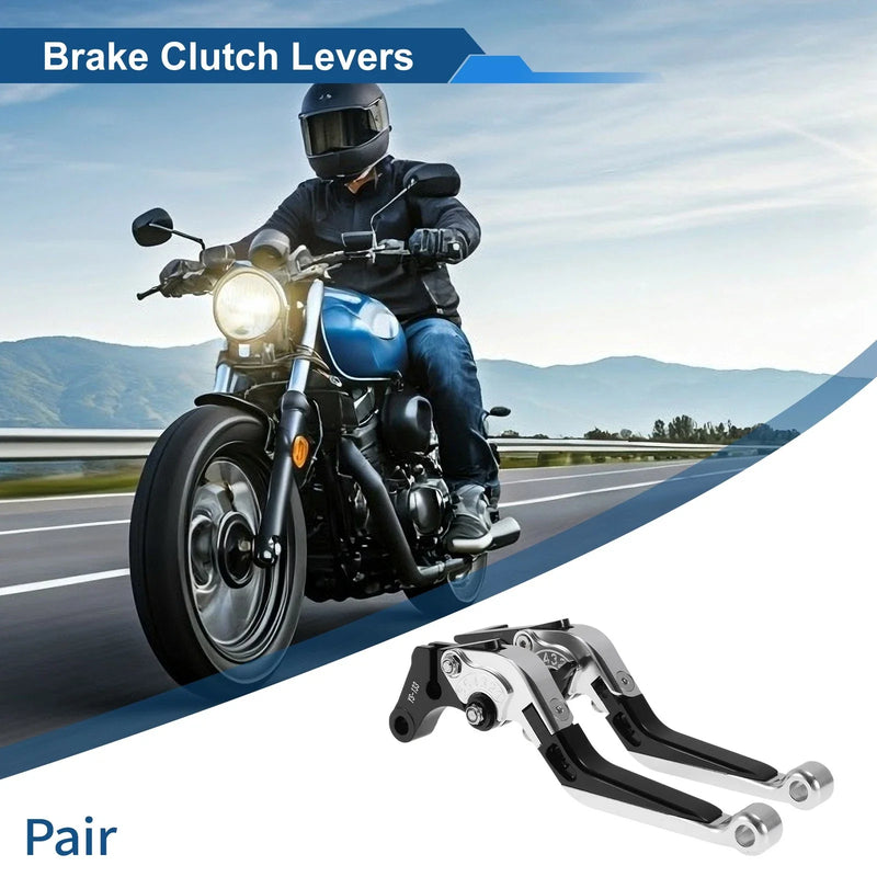 Suzuki GSXR150 (2017-2020) Silver Adjustable Short Brake Clutch Levers