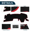 TOYOTA Yaris Cross (2023) - Black Red 1 Set Dashboard Cover Mat