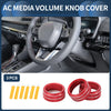 Honda CR-V Red 3 x AC Media Volume Switch Knob Cover Ring (2023-2024)