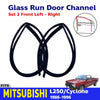 Glass Run Door Channel Rubber Pair Fits Mitsubishi L200 Triton UTE 1986-96 D05