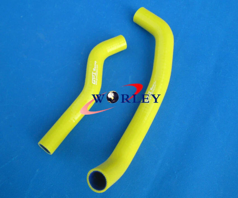 Suzuki LTZ400, Kawasaki KFX400, DVX400 Yellow Silicone Radiator Hose (2003-2008)