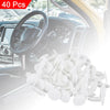 Ford Door Trim Panels 40 x Plastic Bolt Rivets Fastener Clips