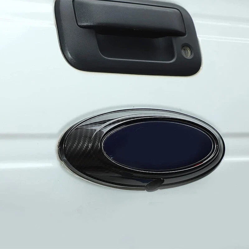 Ford Ranger Carbon Black Rear Logo Emblem Badge Ring Cover (2015-2022)