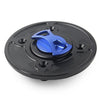 Kawasaki Ninja 400, 650, Z900, Versys 1000 CNC Blue Fuel Gas Tank Cap Keyless