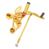 Yamaha MT-09 FZ-09 (2014-2017) Gold Adjustable Rearset Footpegs Kit