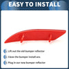 Ford Fiesta Sedan Red Rear Right Bumper Reflector (2009-2012)