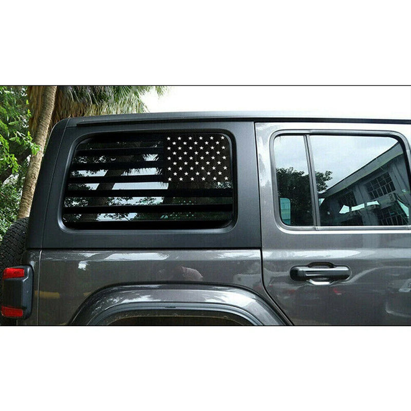 Jeep Wrangler JL Rear Window Flag Decals (2018-2023)