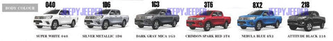 Toyota Hilux Revo 3" Slim Matte Black Fender Flares (2015-2018)