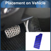 Honda Civic 2016-2024 Aluminum Alloy Blue Footrest Pedal Cover (2016-2024)